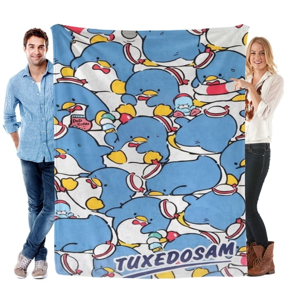Throw Blanket for Tuxedo Sam Bed Couch Home Decor Soft Warm Flannel Blanket for Kids Boys Girls Gifts 30x40 Inch