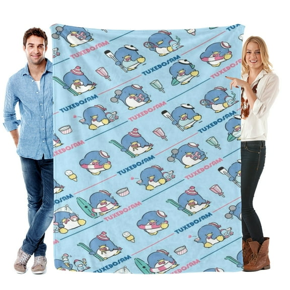 Throw Blanket for Tuxedo Sam Bed Couch Soft Warm Flannel Blanket for Kids Girls Boys Gifts Home Decor 30x40 Inch