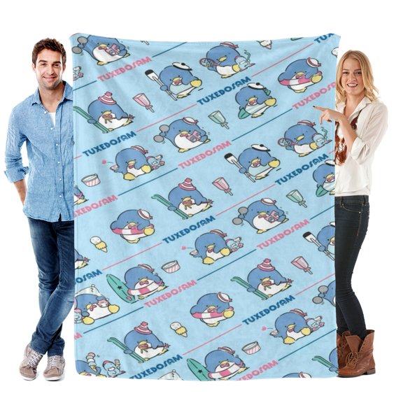 Throw Blanket for Tuxedo Sam Bed Couch Soft Warm Flannel Blanket for Kids Girls Boys Gifts Home Decor 40x50 Inch