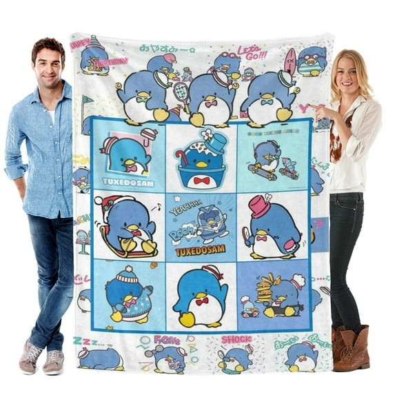 Throw Blanket for Tuxedo Sam Soft Warm Flannel Blanket for Kids Girls Boys Gifts Bed Couch Home Decor 30x40 Inch