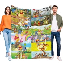 Throw Blanket for Winnie-the-Pooh Soft Warm Bed Couch Flannel Blanket for Kids Boys Girls Gifts Home Decor 30x40 Inch