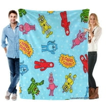 Throw Blanket for Yo Gabba Gabba Bed Couch Home Decor Soft Warm Flannel Blanket for Kids Boys Girls Gifts 30x40 Inch