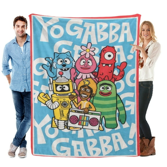 Throw Blanket for Yo Gabba Gabba Bed Couch Soft Warm Flannel Blanket for Kids Boys Girls Gifts Home Decor 30x40 Inch