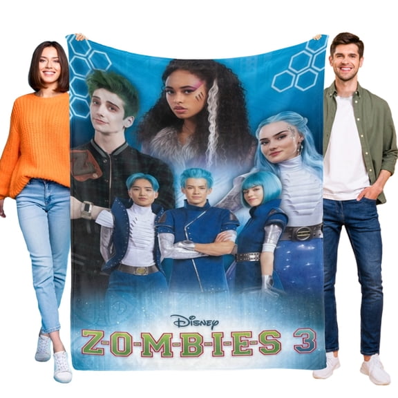 Throw Blanket for Zombies 3 Bed Couch Flannel Blanket for Kids Boys Girls Gifts Soft Warm Home Decor 50x60 Inch