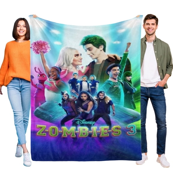 Throw Blanket for Zombies 3 Bed Couch Soft Warm Flannel Blanket for Kids Boys Girls Gifts Home Decor 50x60 Inch