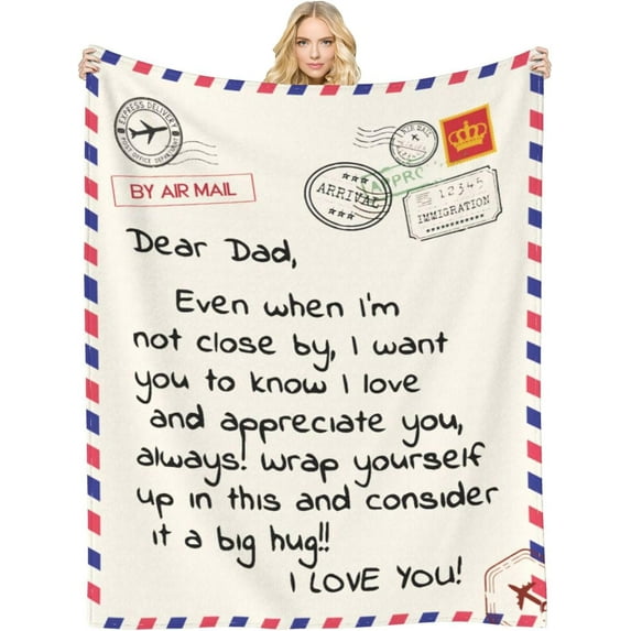 Throw Blankets Anniversary Birthday Gift for Mom from Daughter Son, Dear Mom Blanket for Mother's Day, Super Soft Flannel Throw Blankets for Christmas Valentines Day for Bed Couch(50x60)