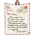thumbnail image 1 of Throw Blankets Anniversary Birthday Gift for Mom from Daughter Son, Dear Mom Blanket for Mother''s Day, Super Soft Flannel Throw Blankets for Christmas Valentines Day for Bed Couch, 1 of 6