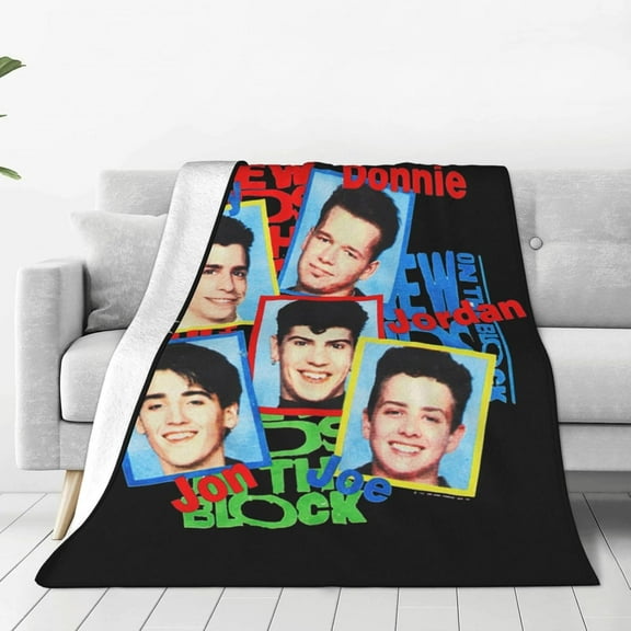 Throw Blankets New Kids On The Block Fleece Throw Blanket Ultra Soft Cozy Decorative Flannel Blanket for Home Bed Couch Chair Travel 40"X30"