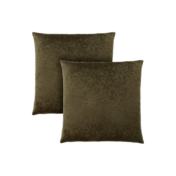 Pillows, Set Of 2, 18 X 18 Square, Insert Included, Decorative Throw, Accent, Sofa, Couch, Bedroom, Green Hypoallergenic Polyester, Modern