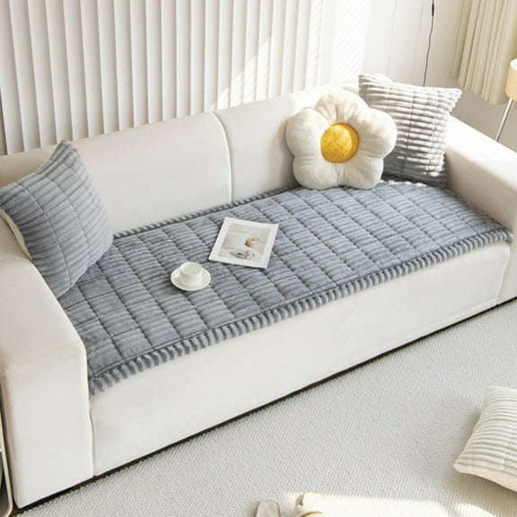 Throw Blankets - Sofa Cushion Couch Cover For Dogs Fuzzy Pet Couch Covers For Sofa Pet Friendly Thick Soft Sofa Slipcovers Cushion Protector