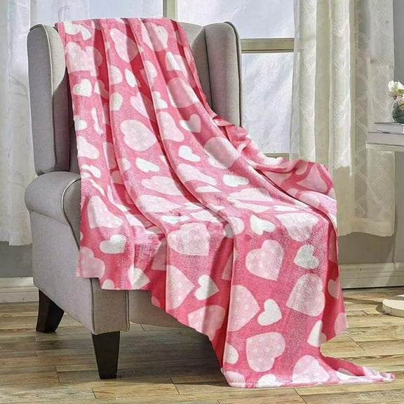 Throw Blankets for Office Home Flannel Printed Blanket Nap Lap Warm Blanket Sofa Cover Blanket
