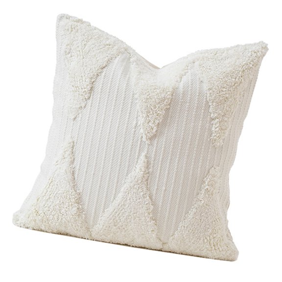 Throw Cushion Cover Cotton Pillowcase 45x45cm Geometric Pattern Skin Friendly Home Decoration Accessory