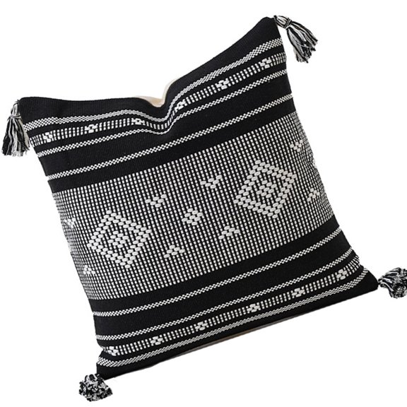 Throw Cushion Cover Cotton Pillowcase 45x45cm Geometric Pattern Skin Friendly Home Decoration Accessory