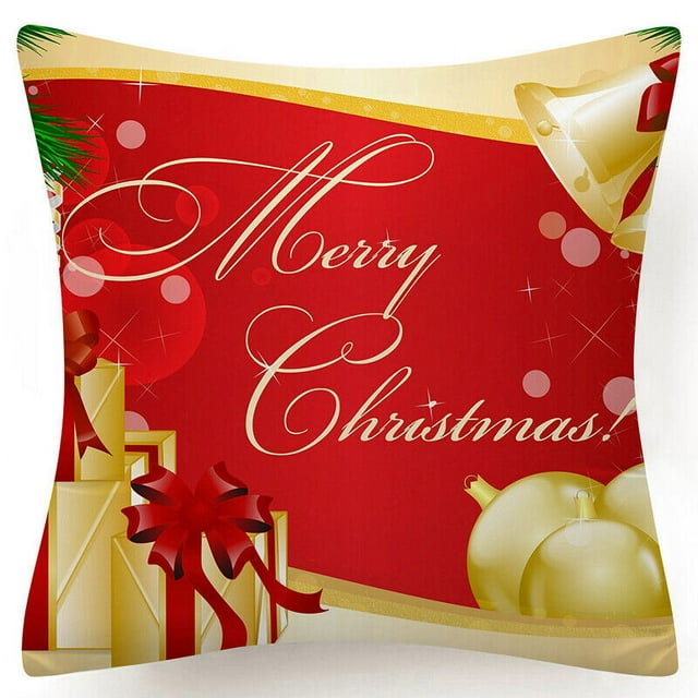 Throw PILLOW COVER Christmas Gift Decorative Xmas TwoSided Cushion