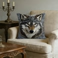 thumbnail image 1 of Throw Pillow 18x18 Inch, Cute Animal Print Decorative Pillow Cover, Soft Polyester Accent Pillow for Sofa, Bed, Living Room Decor, 1 of 5
