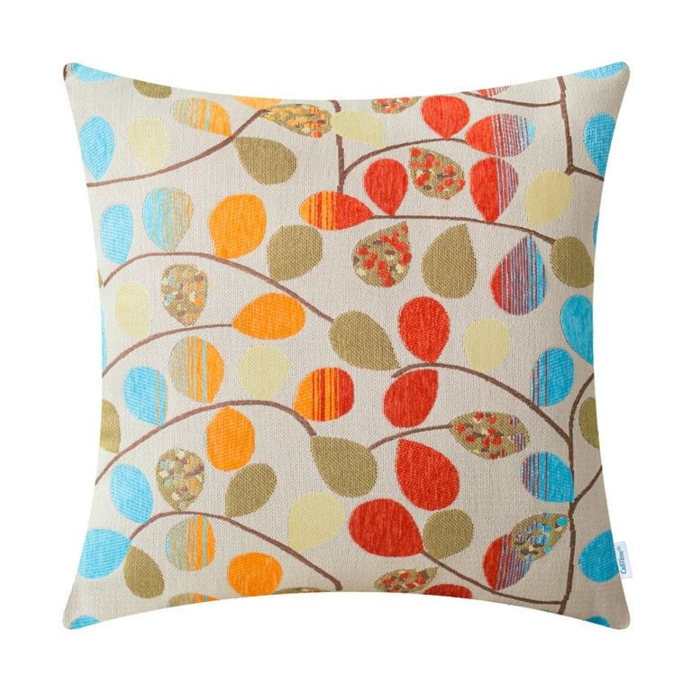 Red/Blue Chenille Pillow Red/Blue Chenille Pillow