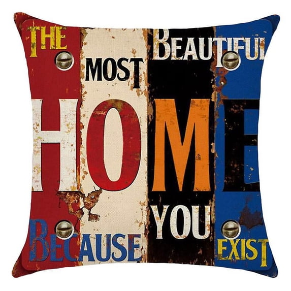 Throw Pillow Case Linen Delicate Pattern Throw Pillow Cover Simple Cushion Cover Home Adornment Without Pillow Core For Sofa Bench Home
