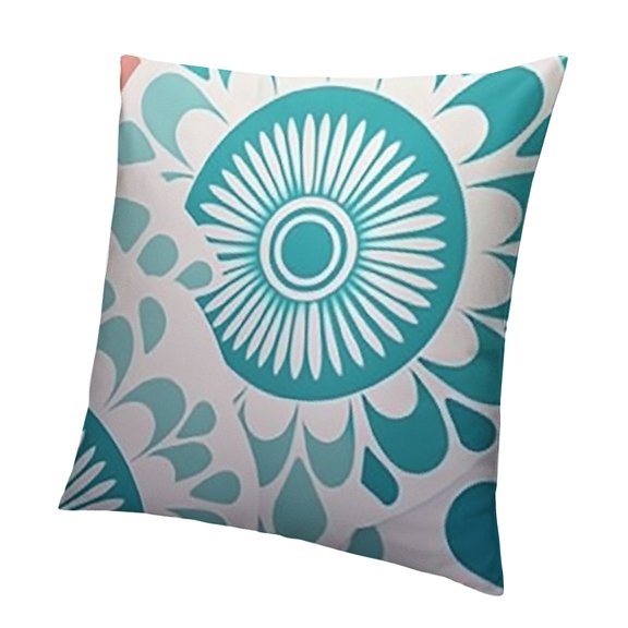 Throw Pillow Cases Cozy Overlapping Decorative Cushion Covers for Couch Bed Sofa Farmhouse Decoration Teal Green Grey