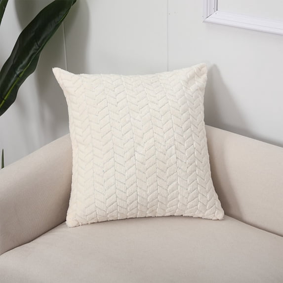 Throw Pillow Cover 17x17 Inch 100% Polyester, Invisible Zipper Summer Decorative Cushion Case, 43x43cm Machine Washable, Living Room Bedroom Bed Sofa Outdoor Home Decor Gift