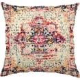 thumbnail image 1 of Throw Pillow Cover 18"x18" Boho, Vintage Persian Pillow Cover Ethnic Decorative Pillow Cases Home Outdoor Square Pink Pillowcase for Bed Sofa Couch, 1 of 6