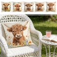 thumbnail image 1 of Throw Pillow Cover 18x18 Inch Cute Patterns Print Soft Breathable Hidden Zipper Decorative for Sofa Living Room by MPOISVA, 1 of 7