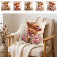 thumbnail image 1 of Throw Pillow Cover 18x18 Inch Cute Patterns Print Soft Breathable Hidden Zipper Decorative for Sofa Living Room by MPOISVA, 1 of 7