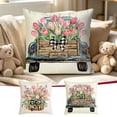 thumbnail image 1 of Throw Pillow Cover 18x18 Inch Spring Summer Floral Print Soft Breathable Fade-Resistant Decorative Pillowcase for Couch Sofa Bedroom by MPOISVA, 1 of 6