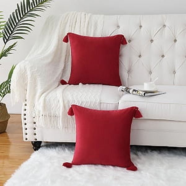 Wine red hotsell throw pillows