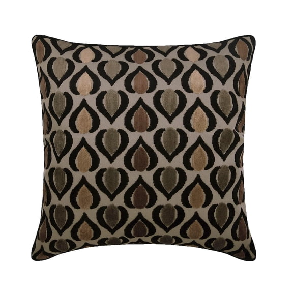 Throw Pillow Cover, 20x20 inch (50x50 cm) Velvet Pillow Cover, Square Abstract Throw Pillow Cover, 3D Pillow, Brown, Brown Pillow Cover 20x20 inch (50x50 cm) - Abstract Deco