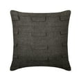 thumbnail image 1 of Throw Pillow Cover 22x22 inch (55x55 cm) Gray, Ash Grey Pillow Cover Couch, Pintucks Loop Pillow Cover, Felt Square Decorative Pillow Cover, Modern, Solid - Grey Sophistication, 1 of 3