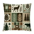thumbnail image 1 of Throw Pillow Cover , Animal Pillow Cover, Patchwork Pinecones Decor Cushion Cover for Boys Men Adults,Westurn Decorative Pillow Cover, 1 of 5