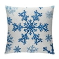 thumbnail image 1 of Throw Pillow Cover Blue Christmas and New Year Beautiful Inches Pillowcase Home Decorative Square Pillow Case Cushion Cover, 1 of 5