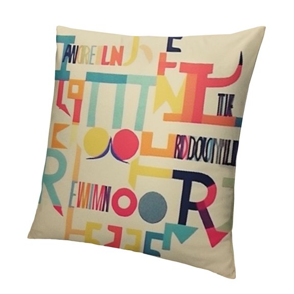 Throw Pillow Cover Case Classroom ABCs Education Decorative Pillow Cases Covers Home Decor Square Pillowcases