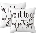 thumbnail image 1 of Throw Pillow Cover Case Give It to God and Go to Sleep Pillow Covers 18x18 Inch Set of 2,Soft Decorative Throw Pillow Case for Living Room Bedroom Sofa Couch Cushion Covers, 1 of 6