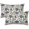 thumbnail image 1 of Throw Pillow Cover Case Vintage Floral Pillow Covers 20x12 Inch Set of 2,Soft Decorative Throw Pillow Case for Living Room Bedroom Sofa Couch Cushion Covers, 1 of 6