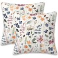 thumbnail image 1 of Throw Pillow Cover Case Watercolor Floral Pillow Covers 20x20 Inch Set of 2,Soft Decorative Throw Pillow Case for Living Room Bedroom Sofa Couch Cushion Covers, 1 of 6