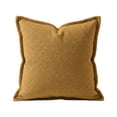 thumbnail image 1 of Throw Pillow Cover Chenille Thick Soft Solid Dark Brown 1 Piece Decorative Pillowcase For Sofa Couch Bedroom, 1 of 9