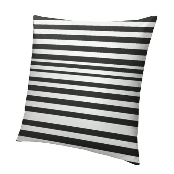 Throw Pillow Cover Colorful Garden Black and White Stripes Modern Decorative Pillow Case Home Decor Square Pillowcase