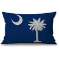 thumbnail image 1 of Throw Pillow Cover Flag of South Carolina Decorative Pillow Case Home Decor 20x12 Inches Pillowcase, 1 of 6