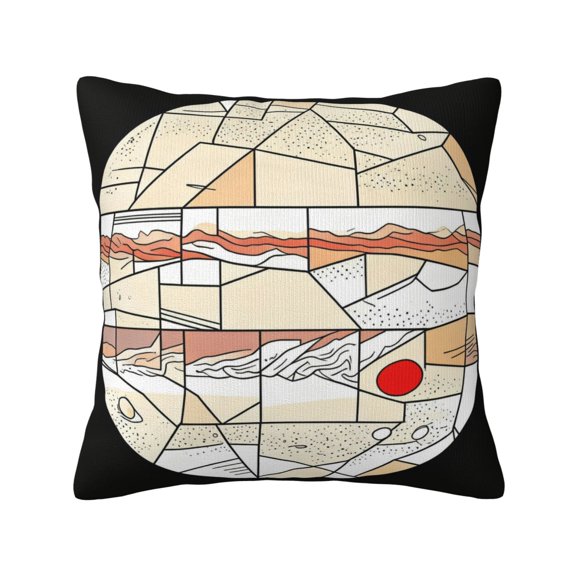 Throw Pillow Cover Jupiter Storm 18x18 Decorative Pillow Cover Throw Pillowcase For Living Room Couch Sofa Bed