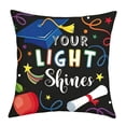 thumbnail image 1 of Throw Pillow Cover,Reading Topic Pattern Soft Washable with Hidden Zipper for Living Room Bedroom Term Begin Gift, 1 of 9