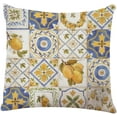 thumbnail image 1 of Throw Pillow Cover Retro Ornament Square Lemons Sicily Home Decor Pillowcase for Sofa 18x18 Inches, 1 of 6