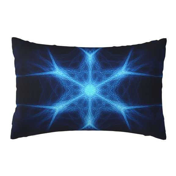 Throw Pillow Cover Sacred Geometry Patterns Lumbar Pillow Case Cushion For Sofa Couch Bed 20x30 Inch
