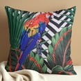 thumbnail image 1 of Throw Pillow Cover - Set of 2 Decorative Parrot Printed with Leaves Design Cushion Case for Home Decor Sofa Couch Chair Bed Patio Living Room Bedroom Car Office - 18x18 Inches, 1 of 9