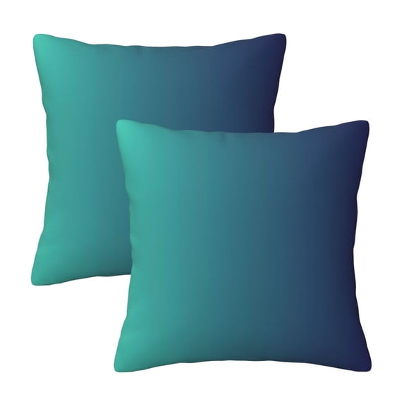 Throw Pillow Cover Set Of 2 Soft Case Invisible Zipper Decorative ...