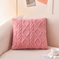 thumbnail image 1 of Throw Pillow Cover, Soft Plush Farmhouse Boho Decor Corduroy Home Accent Cushion Case, 18×18 inch, 1 of 7