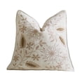 thumbnail image 1 of Throw Pillow Cover,Square Embroidered Floral Decor Cushion Cover for Sofa Living Room Entryway,White, 1 of 6
