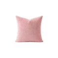 thumbnail image 1 of Throw Pillow Cover with Fine Stripe Corduroy Texture, 18X18 Inch, Pink, for Living Room Sofa and Couch Decor, 1 of 4