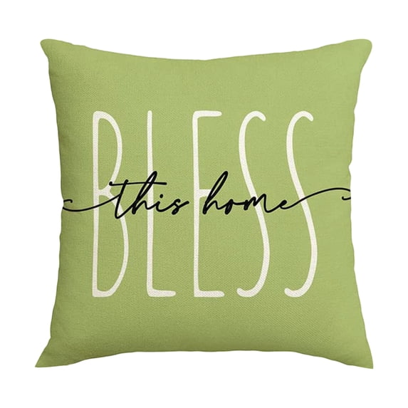 Throw Pillow Cover with Modern Floral Print, Plant Pattern Decorative Square Cushion Case, for Living Room Couch Bedroom Sofa Home Decor