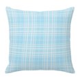 thumbnail image 1 of Throw Pillow Covers 16x16 Inch, Buffalo Plaid Decorative Pillow Cases for Couch Sofa Bed, Sky Blue Cyan Farmhouse Gingham Striped Cotton Linen Square Home Decor Pillowcases with Hidden Zipper, 1 of 9
